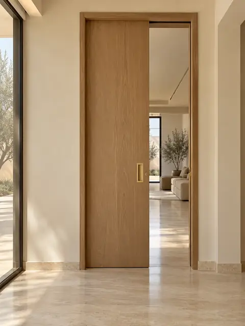 باب سحاب داخل الحائط
